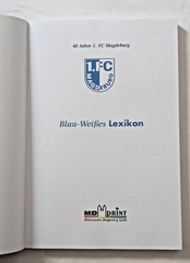 RAR Buch 1.FC Magdeburg Blau-Weißes Lexikon 2005 40 Jahre FCM DDR Fußball EC 74