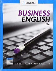 Business English – Paperback, by Guffey Mary Ellen; Seefer Carolyn – Good o