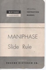 Self-Teaching Instruction Manual for Dietzgen Maniphase Slide Rule