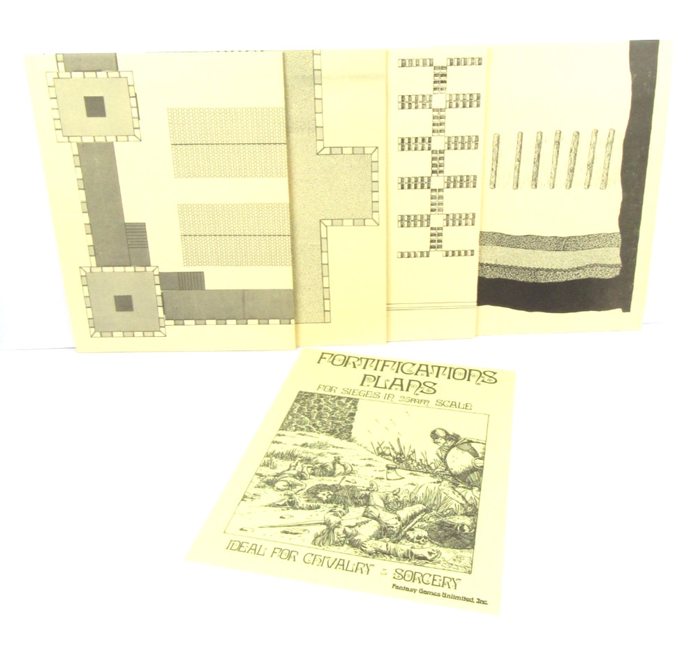 1979 Fantasy Games Unlimited Fortifications Plans for Sieges in 25mm Scale
