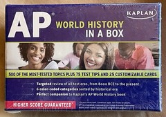 KAPLAN: AP WORLD HISTORY IN A BOX, Kaplan Publishing, NEW