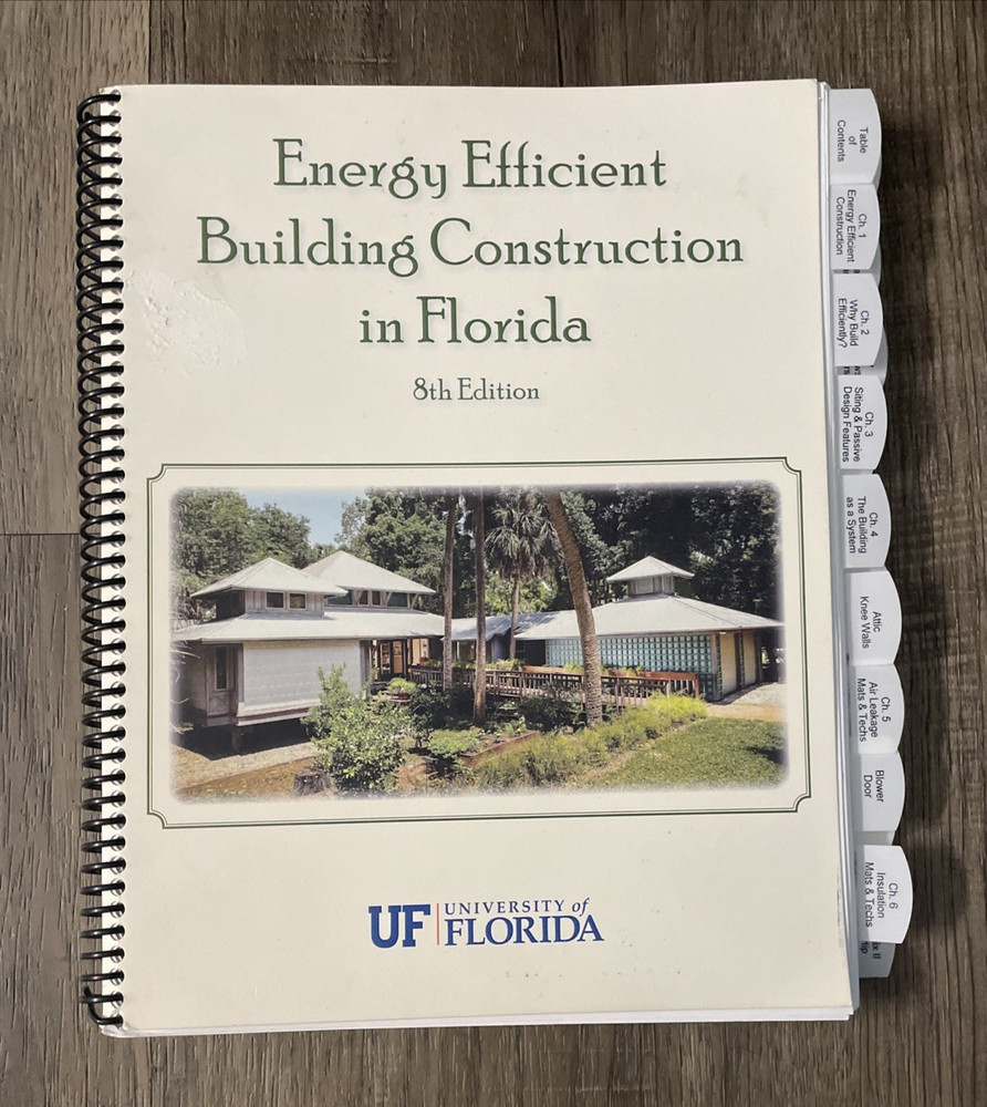 Energy Efficient Building Construction Florida 8th Edition 2015 Contractor Book