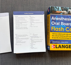 Anesthesiology Oral Board Flash Cards McGraw Hill Lange Gadsden Jones 150 Cards