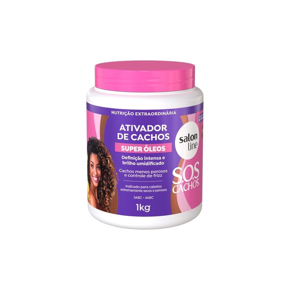 Salon Line – SOS Cachos Super Oleos – Ativador de Cachos 1Kg (35.27 Oz)