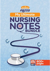 Nurse Nessa Comprehensive, Handwritten Nursing Notes – 600+ Pages – Designed to