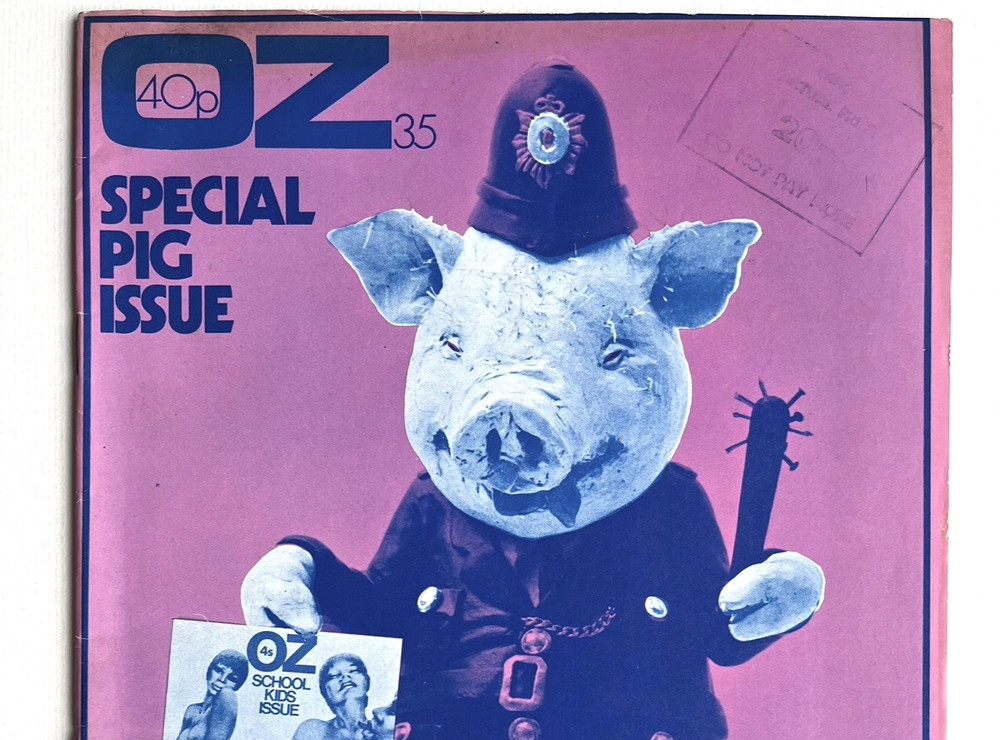OZ MAGAZINE No.35. Blue pig cover variant.
