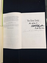 (3x SIGNED) The China Study, The Campbell Plan, & Whole by T. Colin Campbell