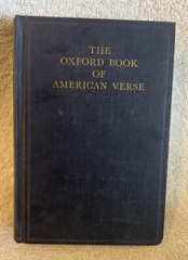 THE OXFORD BOOK OF AMERICN VERSE by F. O. Matthiessen HC 1950