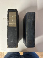 The Oxford Book of English Verse 1250-1918 (1940 New Edition) And Sleeve
