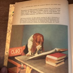 Vtg 1957 Golden Book CLEO Basset Hound Photo Story 1st Ed Vtg 1957 Acceptable