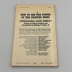 How to Use the Power of the Printed Word Paperback 1985 International Paper Co