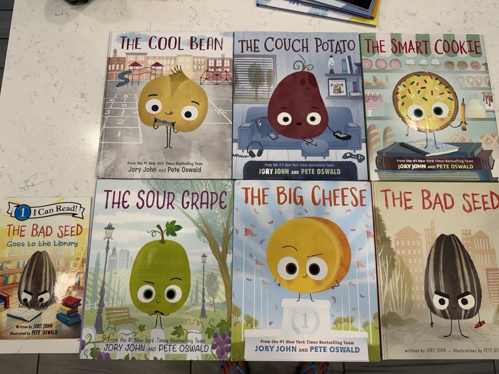 The Food Group Series by Jory John Children’s Hardcover Book Lot 6