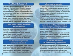 “ENGLISH & SPANISH” Bilingual Tracts, 20 Pages Each, Pack of 40 units, POWERFUL!