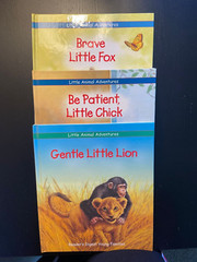 BOOKS FOR KIDS -LITTLE ANIMAL ADVENTURE SET 3 BOOKS (LITTLE LION-CHICK-FOX)