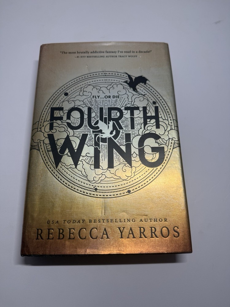 Fourth Wing by Rebecca Yarros 1st Edition 1st Print Sprayed Edges – Fair