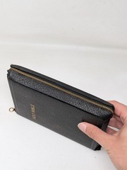 Vintage American Bible Society Holy Bible Leather Zip Zipper Maps 1961 50s 60s