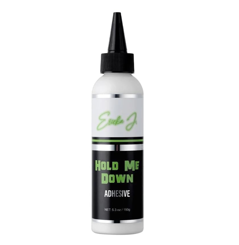 Ericka J. Hold Me Down Adhesive – Waterproof Lace Wig Glue for 5.3 oz, Clear