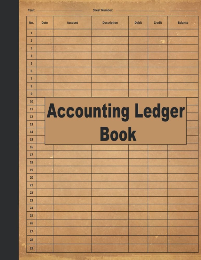 Accounting Ledger Book: Account Ledger Book, Bookkeeping Record Book paperback