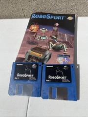 ROBOSPORT 1991 Computer Game Maxis 5.25″ and 3.5″ PC Floppy & Manual Only Mac
