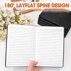 6 Pack Lined Journal Notebook for Work, 200 Pages, Medium 5.5 in x 8.3 in, A5…