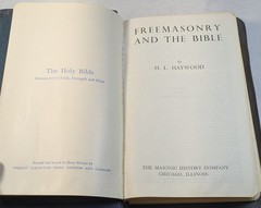Vintage Blue Bible Masonic Edition 1951 Bonded Leather