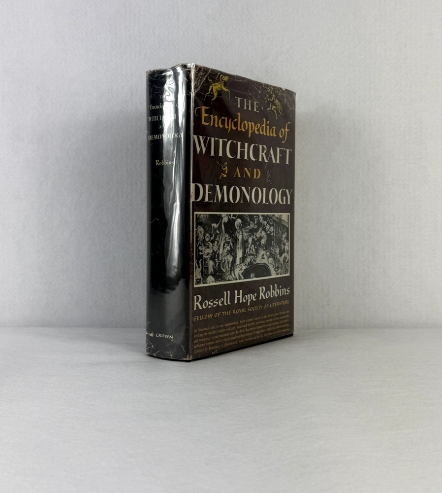Encyclopedia of Witchcraft and Demonology Robbins 1959 Crown HC/DJ Occult BCE