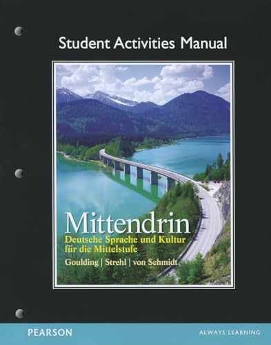 Student Activities Manual – Paperback, by Goulding Christine; Strehl – Very Good