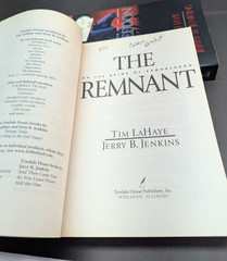LOT OF 3 Books of Tim LaHaye Jerry B Jenkins: Desecration, Armageddon, Remnant