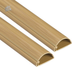 Canalina Passacavi 30x15mm 1m Grigio Alluminio Adesivo Copricavi Muro Pavimento