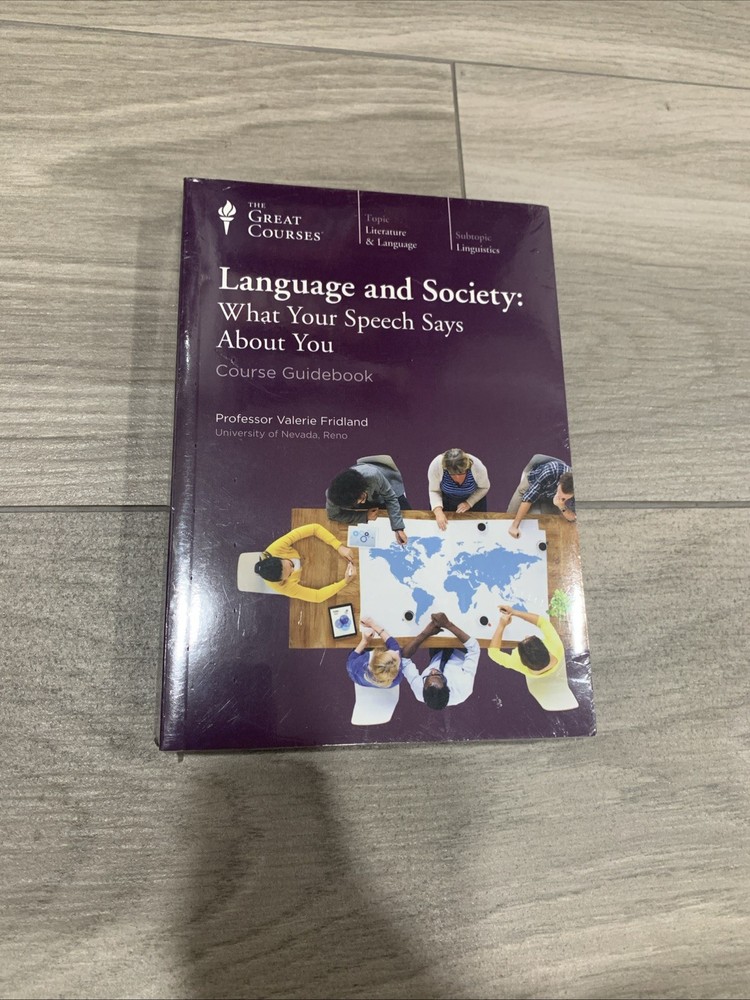 Language and Society Guidebook and DVDs The Great Courses Brand New