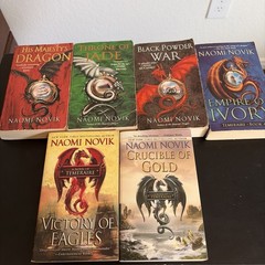 TEMERAIRE Novel series by Naomi NOVIK #1-5 & 7 Paperback Set 6 Book Lot