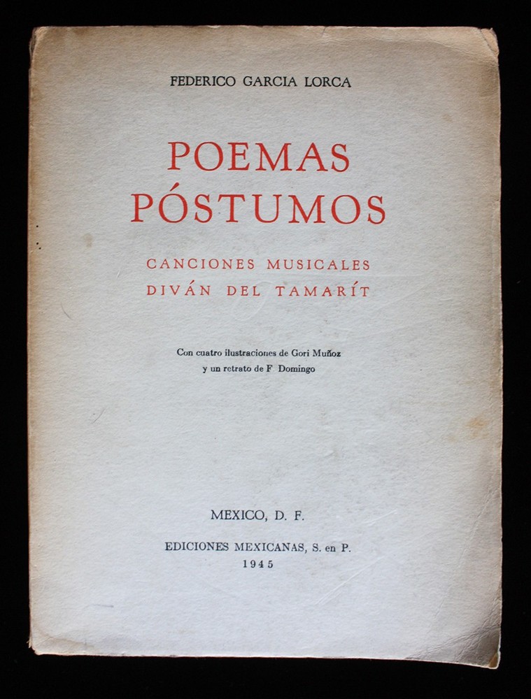 Federico García Lorca – Poemas póstumos – 1st ed. 1945