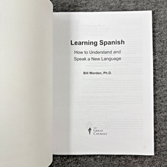Great Courses Learning Spanish How To Understand & Speak Language DVD w/Workbook