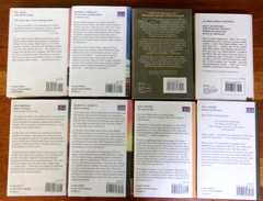 Lot of 8 LARGE PRINT Western Books Novels Ex-Library Cowboy by Mixed Authors