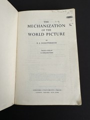 Mechanization of World Picture 1st Oxford PB 1969 Dijksterhuis History Science