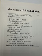 An Album Of Fluid Motion 1982 Paperback 174 Pages Milton Van Dyke Order Form Inc