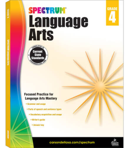 Spectrum Language Arts, Grade 4 – Paperback By Spectrum – GOOD