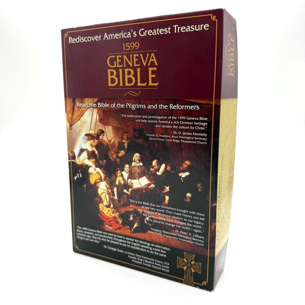 1599 Geneva Bible by Marshall Foster 2006 Bonded Leather EXCELLENT w/Disc