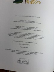 El Origen de las Especies Charles Darwin Sabina Radeva HC 2019 Español Illus