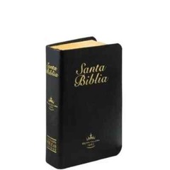 Bíblia mini bolsillo Reina Valera 1960 piel imitación canto dorado