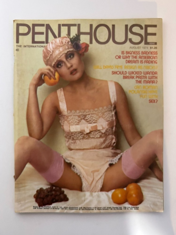 Penthouse Magazine August 1974 Woman Lingerie Fruit Adult Men’s Interest