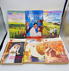 Lot of 5 Love Inspired Inspirational And 1 Heartsong Romance Fiction Books PB