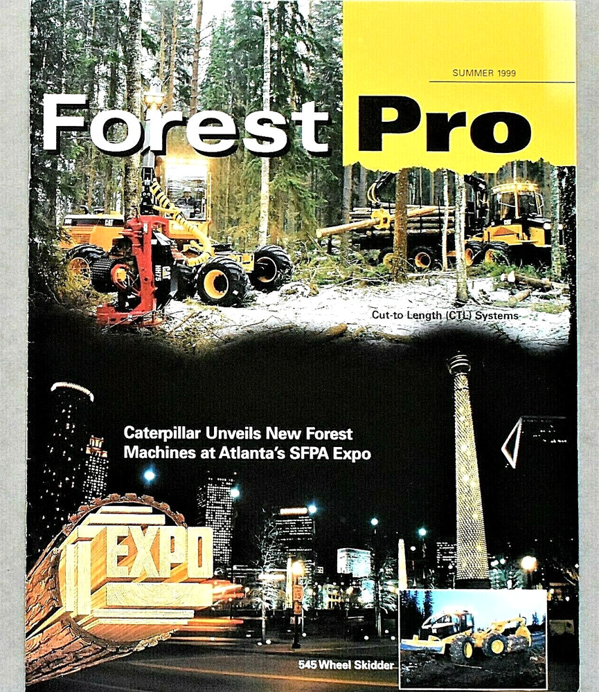 ORIGINAL 1999 CATERPILLAR HEAVY DUTY FORESTRY EQUIPMENT MAGAZINE ~ 16 PAGES