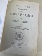 Thoughts on The Book of Daniel Revelation Uriah Smith 1889 Leather Book DS75