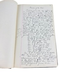 vtg 1903 Ledger book of Harvard college Club of Reading PA 1/4 full