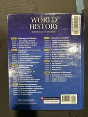 Holt McDougal World History Patterns of Interaction Hardcover High School