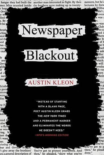 Newspaper Blackout – Paperback By Kleon, Austin – VERY GOOD