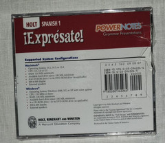 Holt Spanish 1 EXPRESATE! Student Edition + Power Notes Grammar CD-ROM’s New