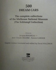 Motor Car Museum Schlumpf Collection Official Catalogue 315 Pages Mulhouse FR