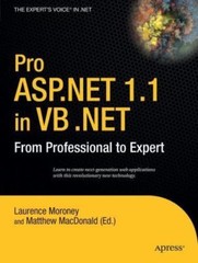 Pro ASP.NET 1.1 in VB .NET : From Professional to Expert, Paperback by Morone…